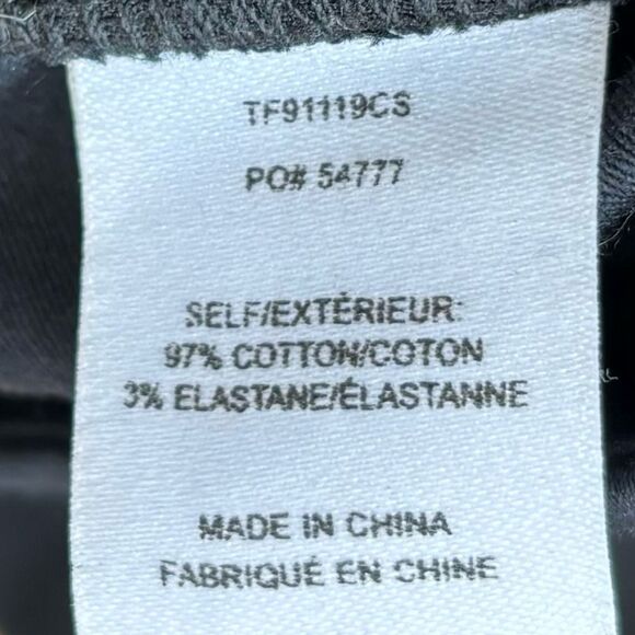 DEREK LAM 10 CROSBY Cropped Striped Straight Leg Trouser In Black White - Picture 7 of 8